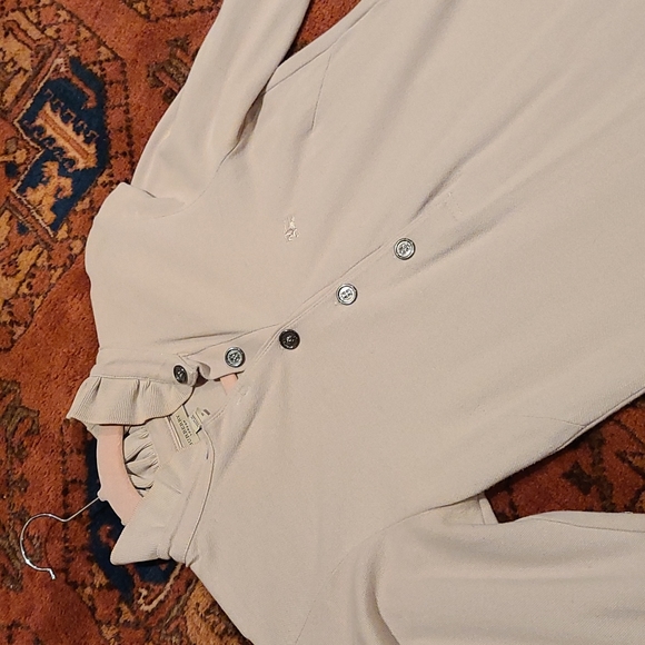 Burberry dress, ladies small, tan, knit - Picture 5 of 7